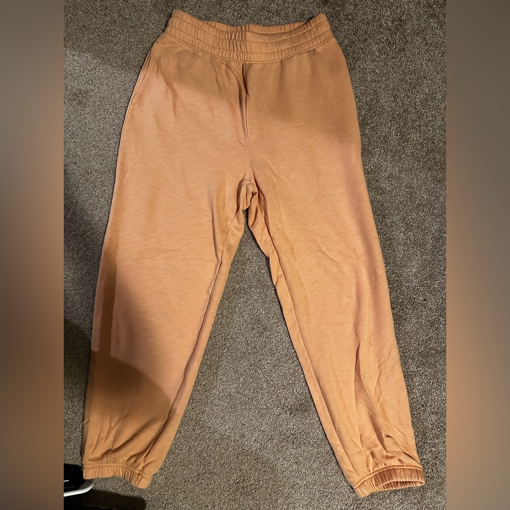 American eagle, orange, comfy joggers. Size: Small